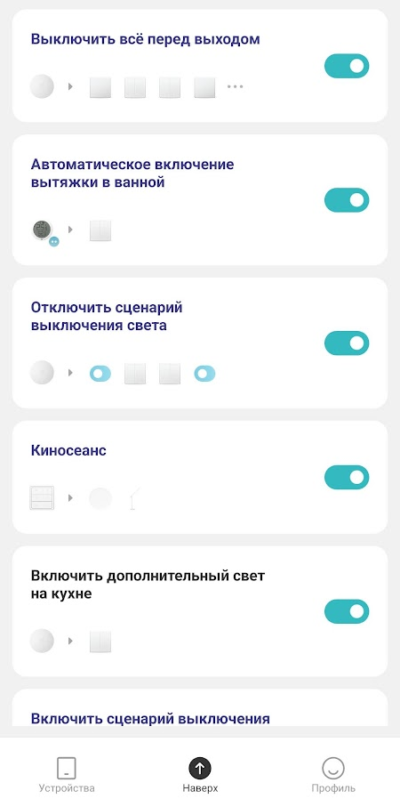 Scenario dashboard